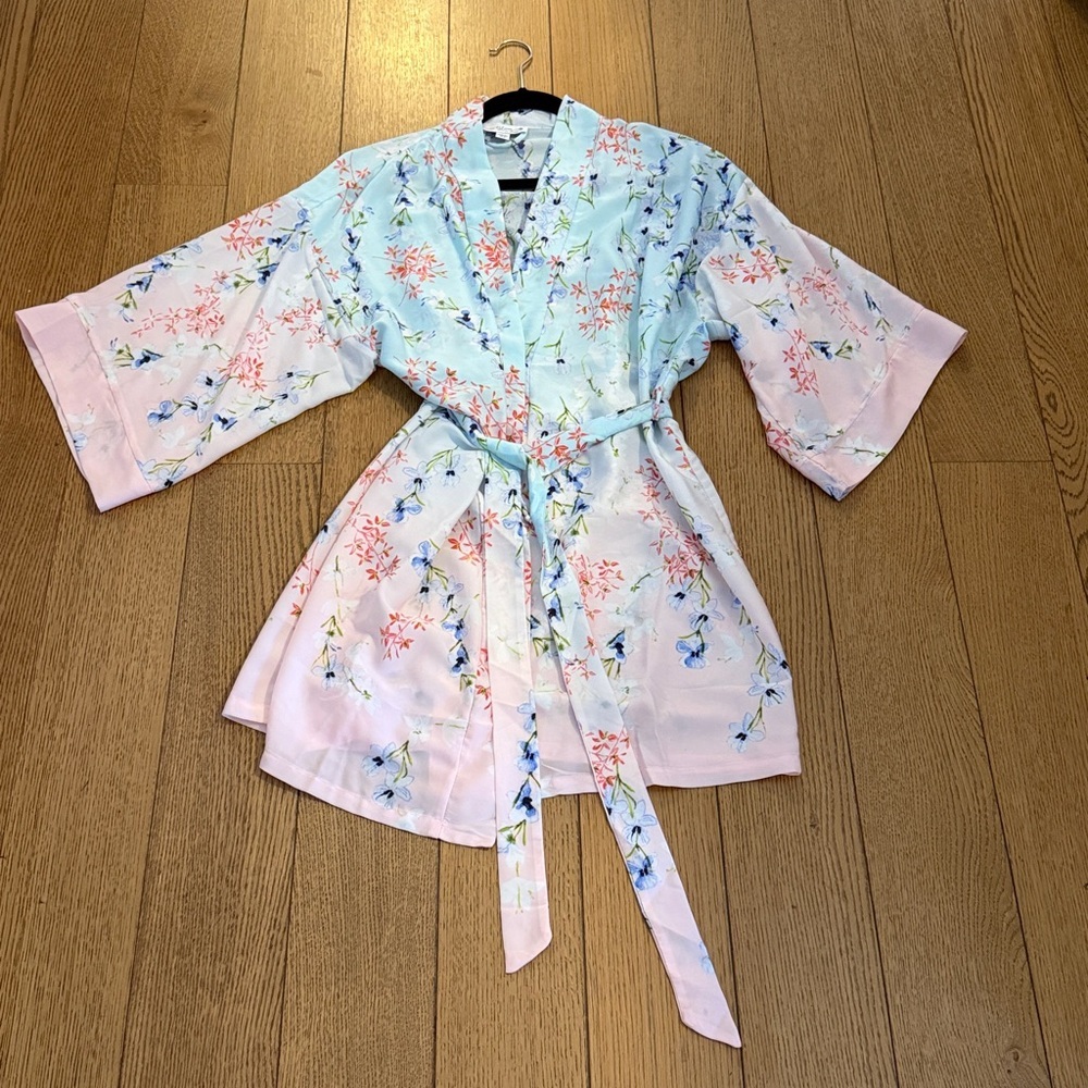 Jonquil In Bloom Floral Robe Size XS-S - Picture 3 of 6